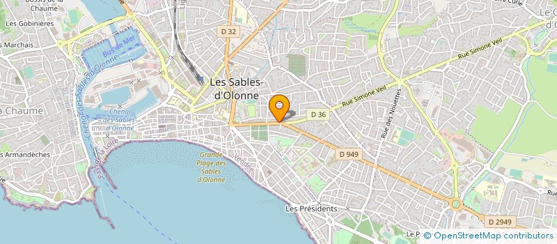 localisation de l'entreprise AXXION à LES SABLES D'OLONNE