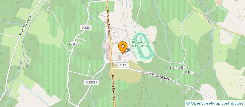 localisation de l'entreprise AXXO à MAZERES