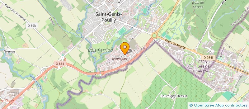 localisation de l'entreprise AXYAL à SAINT-GENIS-POUILLY