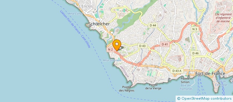 localisation de l'entreprise AXYANE à SCHOELCHER