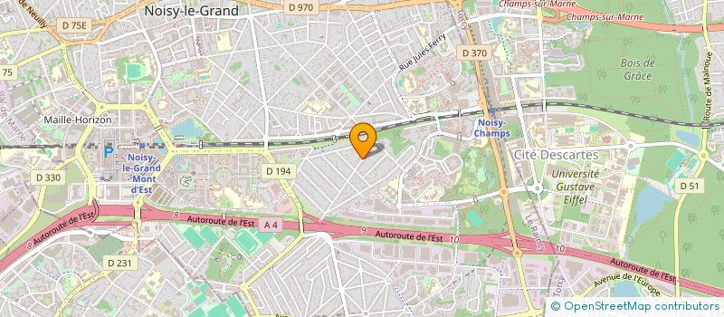 localisation de l'entreprise AXYLEME SARL à NOISY-LE-GRAND
