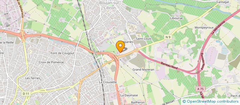 localisation de l'entreprise AXYLIS CONSEIL à BEZIERS