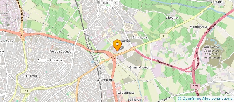 localisation de l'entreprise AXYLIS HOLDING à BEZIERS