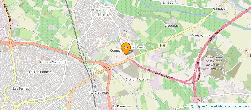 localisation de l'entreprise AXYLIS JR à BEZIERS