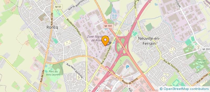localisation de l'entreprise AXYOM à RONCQ