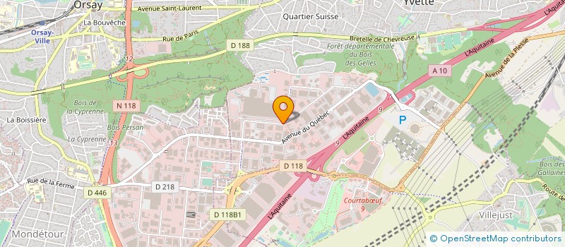 localisation de l'entreprise AXYS à VILLEBON-SUR-YVETTE