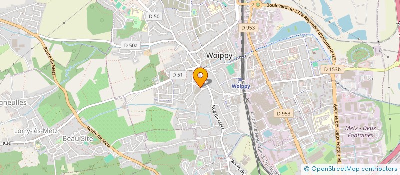 localisation de l'entreprise AXYZ CREATION à WOIPPY