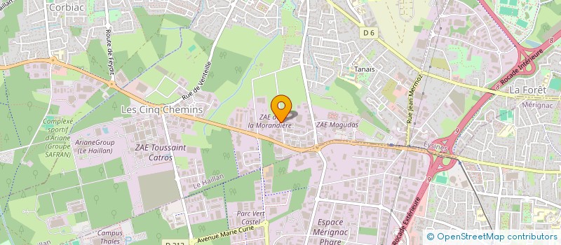 localisation de l'entreprise AY 303  LE HAILLAN