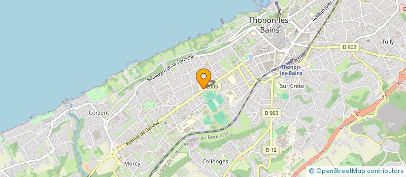 localisation de l'entreprise AY  THONON-LES-BAINS