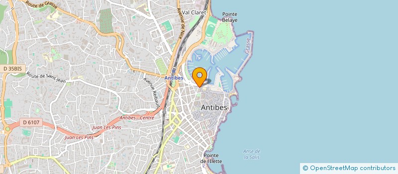 localisation de l'entreprise AY à ANTIBES