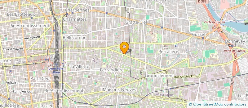 localisation de l'entreprise AY  VILLEURBANNE