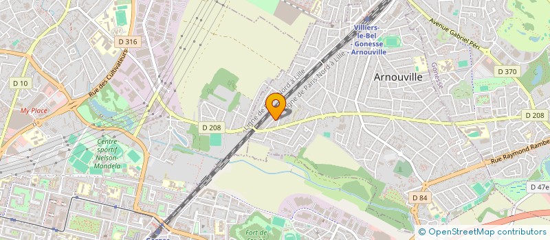 localisation de l'entreprise AY BAT  ARNOUVILLE