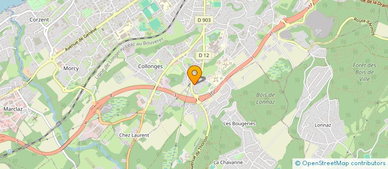 localisation de l'entreprise AY CARRELAGES à THONON-LES-BAINS