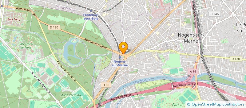 localisation de l'entreprise AY COIFFURE  NOGENT-SUR-MARNE