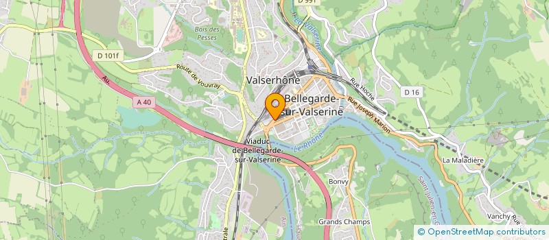 localisation de l'entreprise AY CONSTRUCTION à VALSERHONE