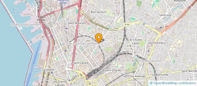 localisation de l'entreprise AY CONSTRUCTION  MARSEILLE