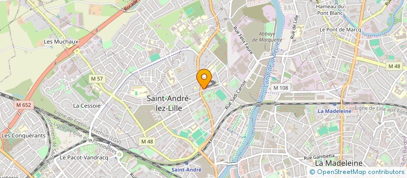 localisation de l'entreprise AY DECO PARQUET à SAINT-ANDRE-LEZ-LILLE
