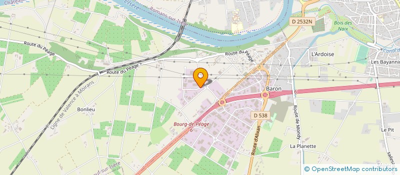 localisation de l'entreprise AY DISTRIBUTION  CHATEAUNEUF-SUR-ISERE