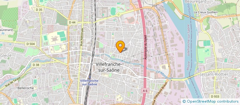 localisation de l'entreprise AY FIBER à VILLEFRANCHE-SUR-SAONE