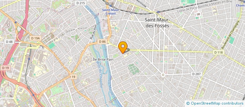 localisation de l'entreprise AY-IMMO18 à SAINT-MAUR-DES-FOSSES