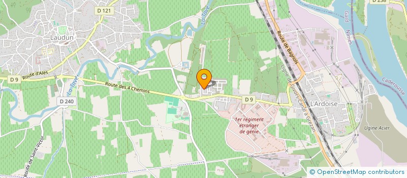 localisation de l'entreprise AY INVEST  LAUDUN-L'ARDOISE