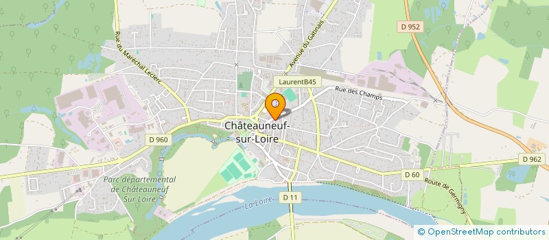 localisation de l'entreprise AY TRANSPORT à CHATEAUNEUF-SUR-LOIRE