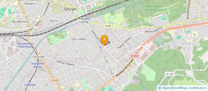 localisation de l'entreprise AYA à LIVRY-GARGAN
