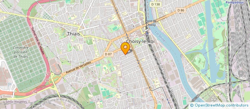 localisation de l'entreprise AYA à CHOISY-LE-ROI