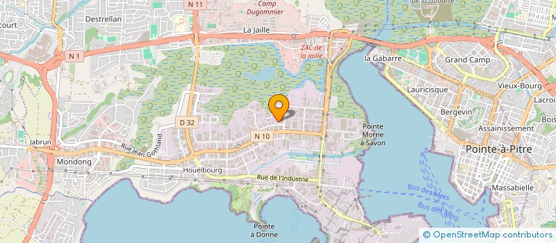 localisation de l'entreprise AYA  BAIE-MAHAULT