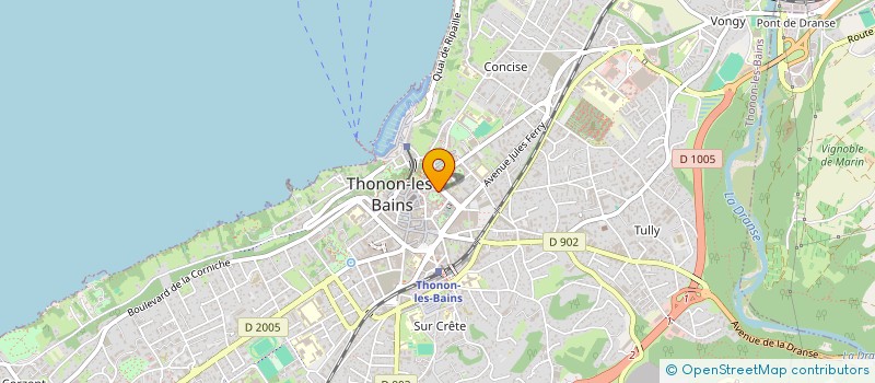 localisation de l'entreprise AYA à THONON-LES-BAINS