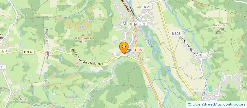 localisation de l'entreprise AYA  MONTGAILLARD