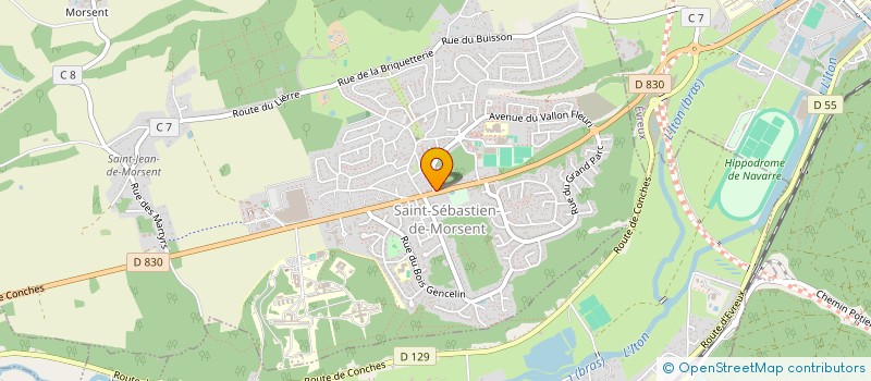 localisation de l'entreprise AYA ALEXANDRA à ST SEBASTIEN DE MORSENT