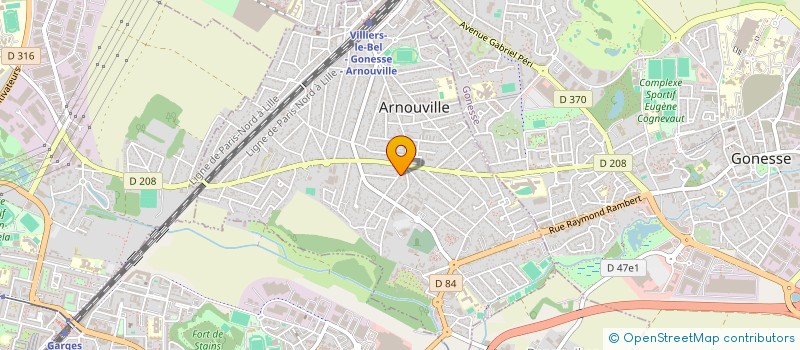 localisation de l'entreprise AYA BEAUTE  ARNOUVILLE