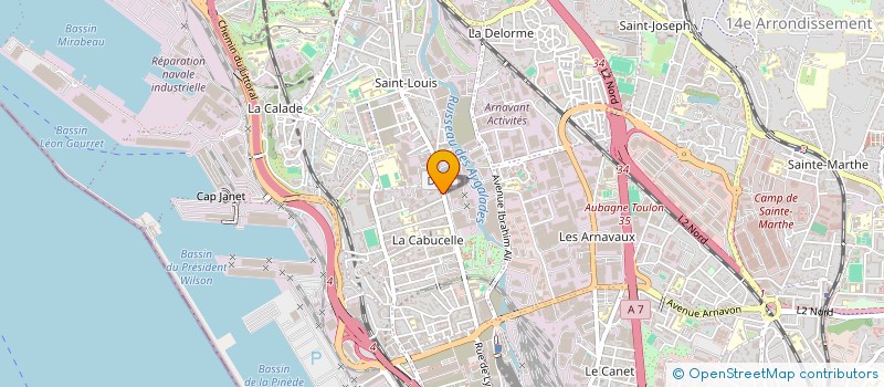 localisation de l'entreprise AYA.COM à MARSEILLE