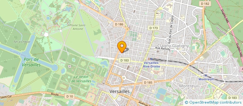 localisation de l'entreprise AYA CONSEIL à VERSAILLES
