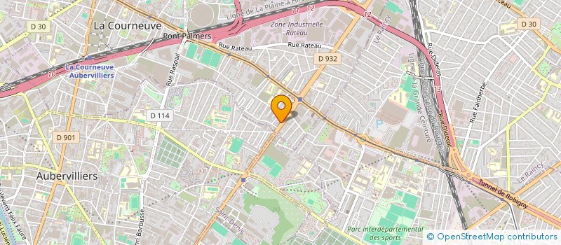 localisation de l'entreprise AYA DISTRIBUTION à LA COURNEUVE