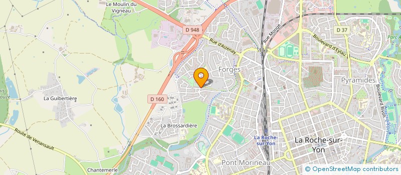 localisation de l'entreprise AYA ETANCHEITE à LA ROCHE-SUR-YON