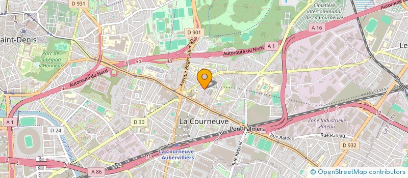 localisation de l'entreprise AYA EXPRESS à LA COURNEUVE