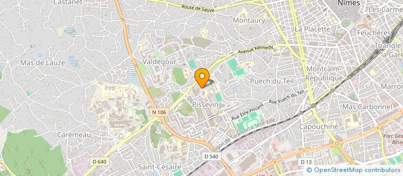 localisation de l'entreprise AYA FRUITS ET LEGUMES  NIMES