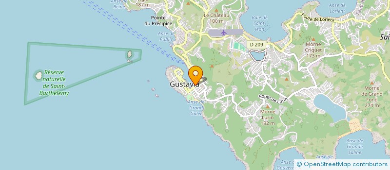 localisation de l'entreprise AYA.G à SAINT BARTHELEMY