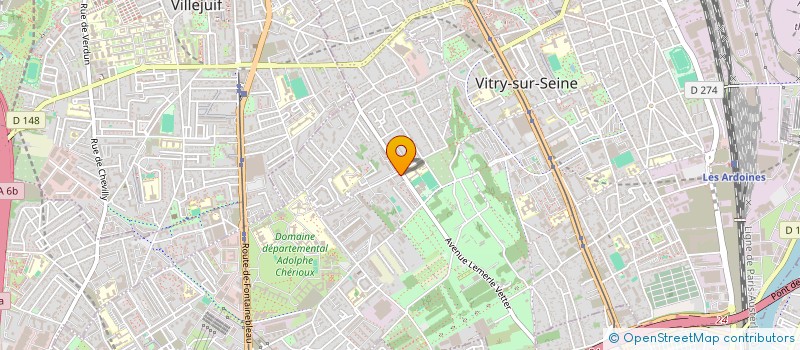 localisation de l'entreprise AYA LOGISTIQUE à VITRY-SUR-SEINE