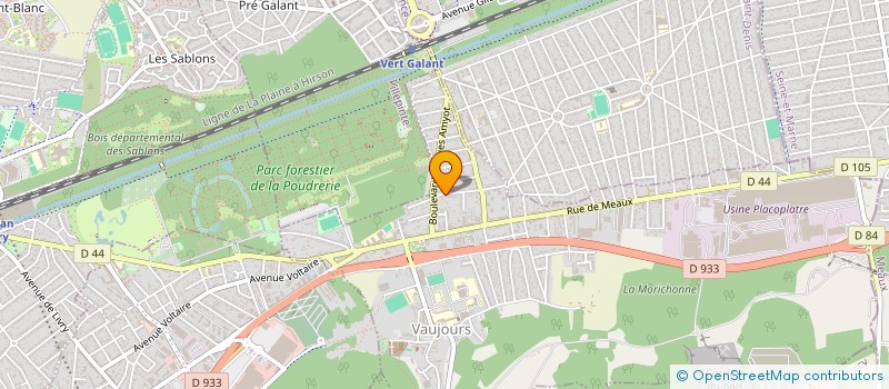 localisation de l'entreprise AYA SHUTTLE  VAUJOURS