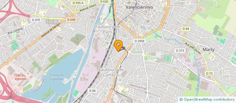 localisation de l'entreprise AYADIS à VALENCIENNES