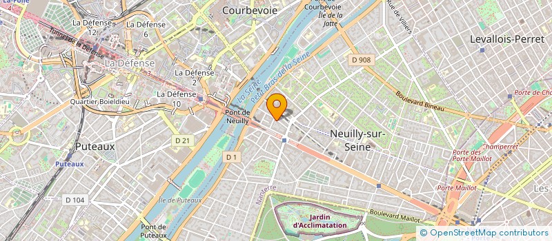 localisation de l'entreprise AYALA à NEUILLY-SUR-SEINE