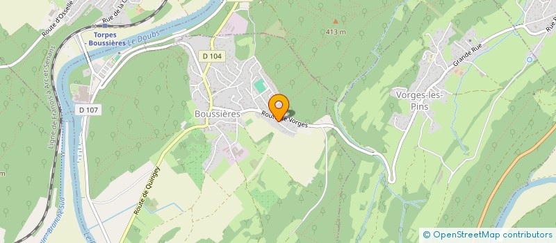 localisation de l'entreprise AYALINE à CHEMAUDIN ET VAUX