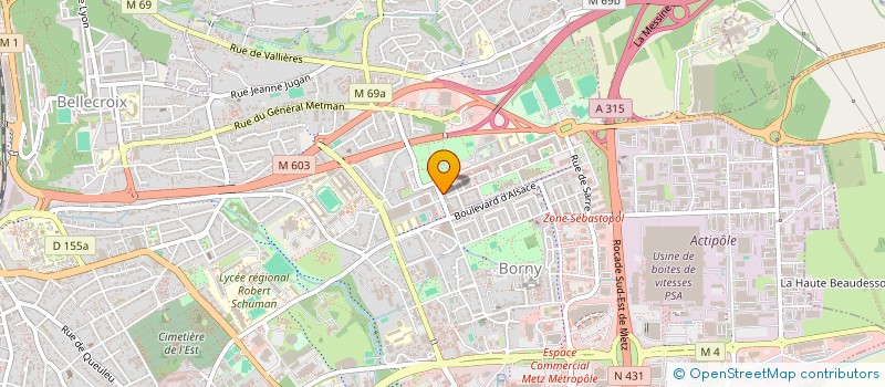 localisation de l'entreprise AYAN à METZ