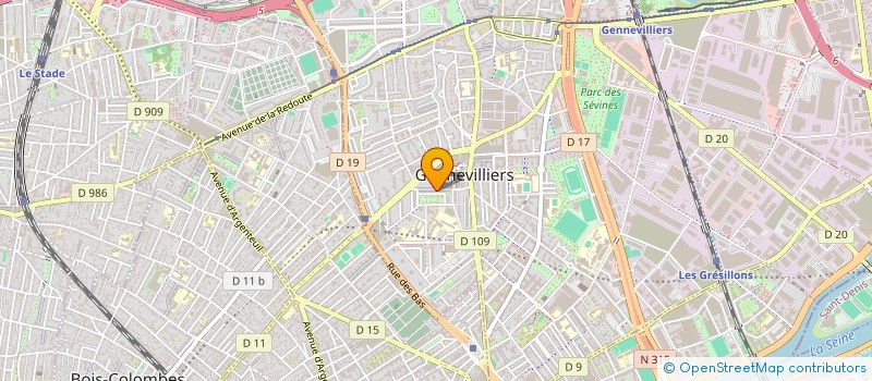 localisation de l'entreprise AYAN à GENNEVILLIERS