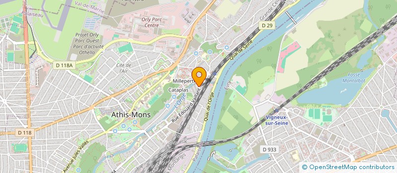 localisation de l'entreprise AYARI INVEST à ATHIS-MONS