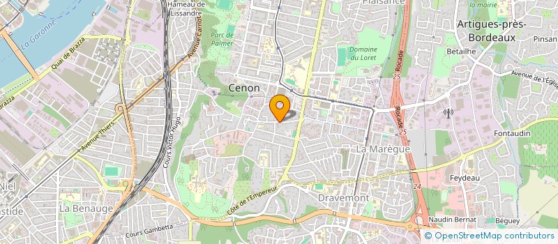 localisation de l'entreprise AYARI SERVICES à CENON