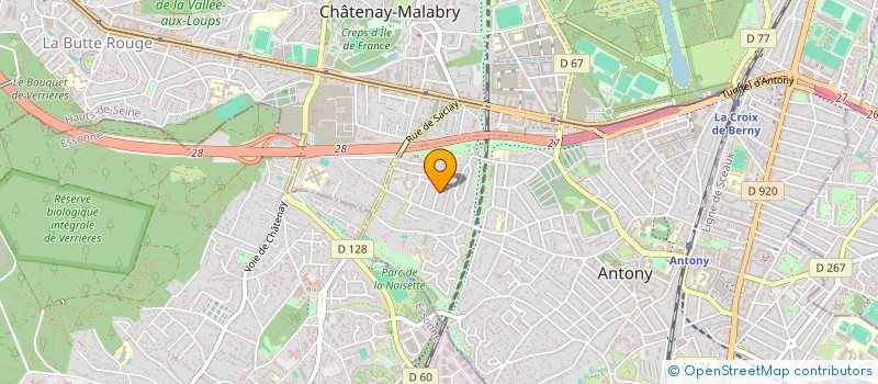 localisation de l'entreprise AYATA à ANTONY